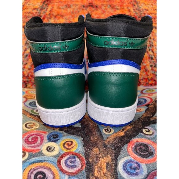 Adidas Top Ten High Black Royal Blue Green (Men's Sizes) New Shoes - Picture 4 of 5